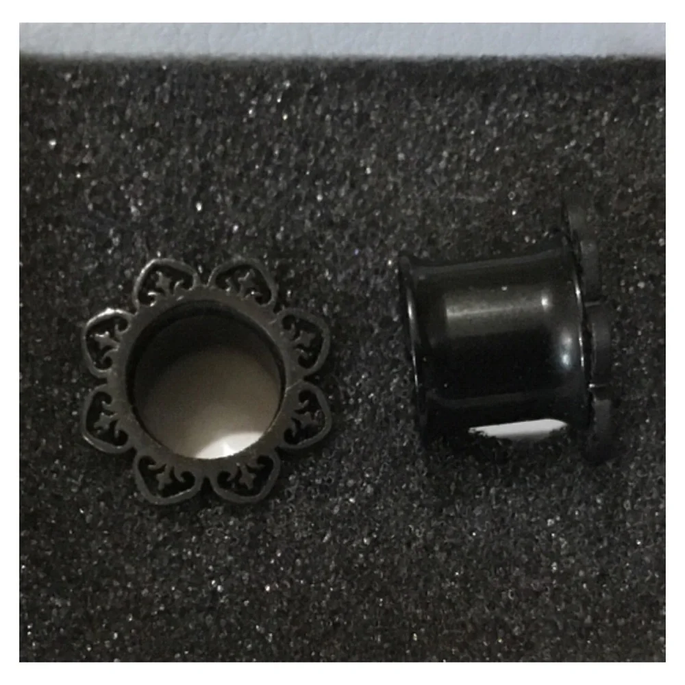 KUBOOZ Stainless Steel Ear Plug Tunnel Flesh Gauge Set in Boxes